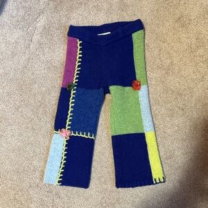 YanYan Patchwork Kids Pants 100% Lambswool